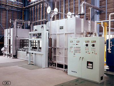 Aluminum heat treatment plant